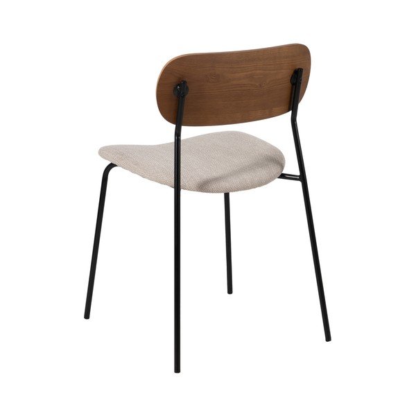 Smeđe/krem blagovaonske stolice u setu 4 kom Moe – Ixia-image-3