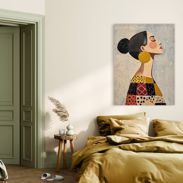 Slika s ručno oslikanim elementima 70x100 cm Mae – Styler-image-4