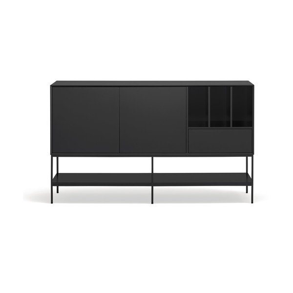 Crna komoda 166x98x45 cm Platt – Teulat