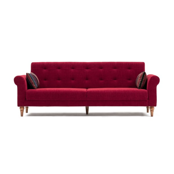 Crveni kauč na razvlačenje Balcab Home Gina