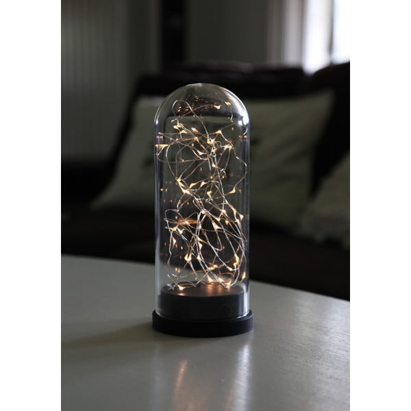 Crna LED rasvjetna dekoracija Best Season Glass Dome, visine 25 cm-image-1