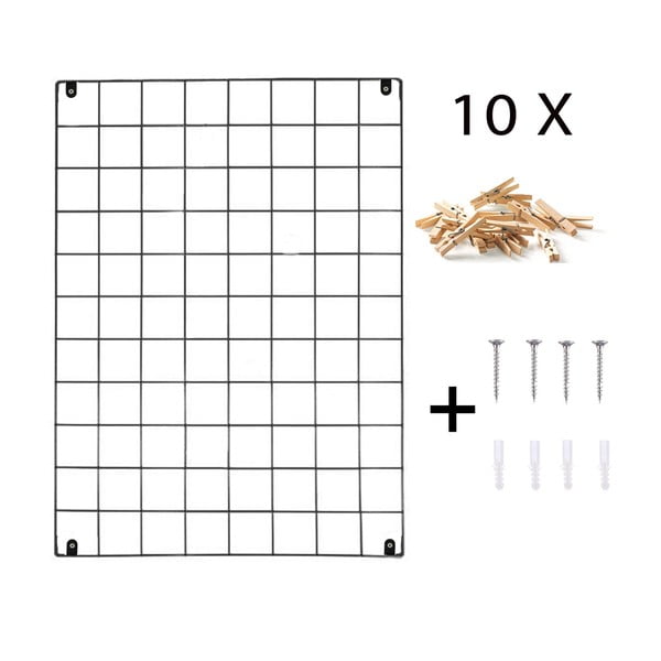 Crna metalna ploča, 50 x 70 cm-image-3