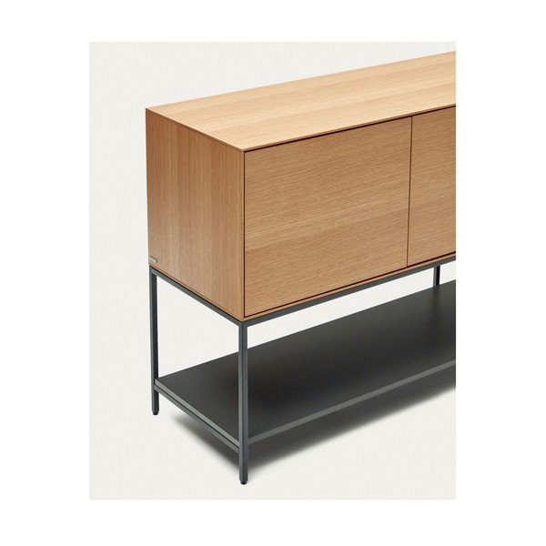 Niska komoda u dekoru hrasta u prirodnoj boji 97,5x80 cm Vedrana – Kave Home-image-4