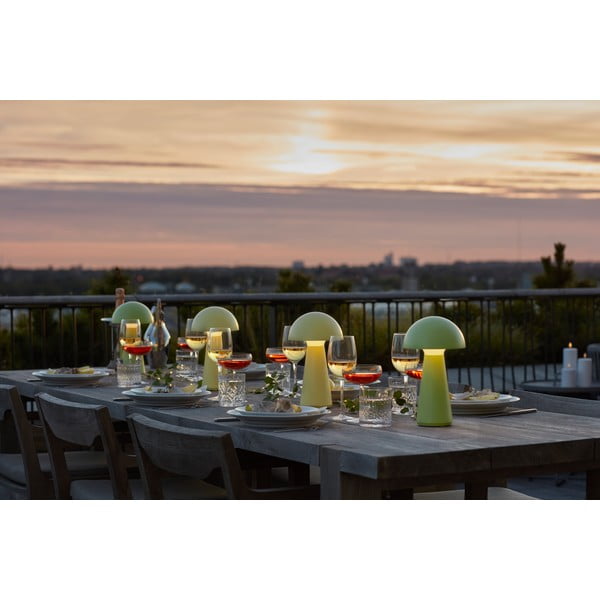 Žuta  LED stolna lampa s daljinskim upravljačem (visina 28 cm) Sam – Sirius-image-4