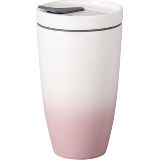 Ružičasto-bijela putna šalica Villeroy & Boch Like To Go, 350 ml