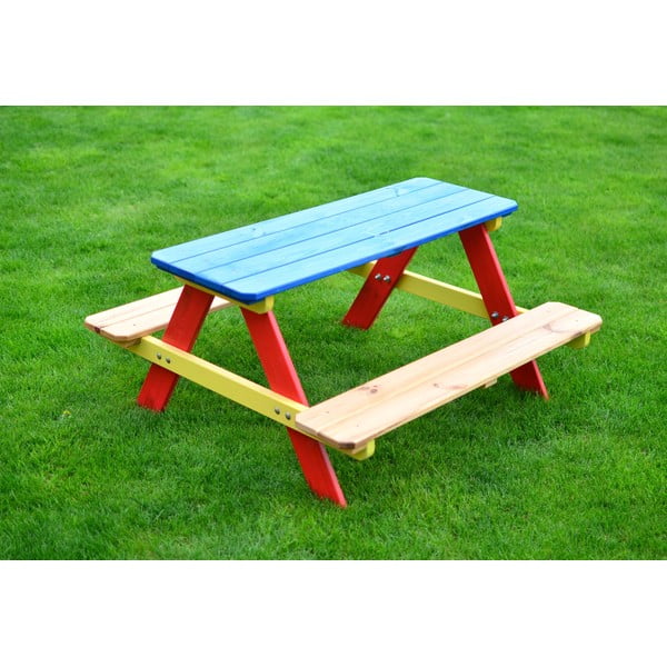 Dječja vrtna klupa sa stolom - Rojaplast-image-3