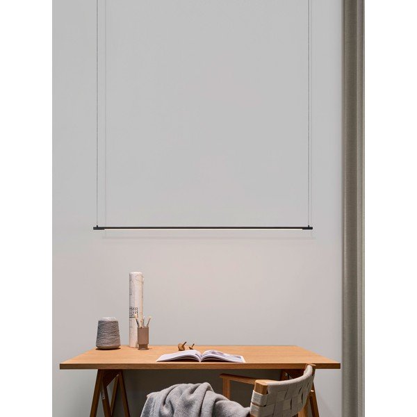 Mat crna LED viseća svjetiljka aluminijska Elettra – Nova Luce-image-1