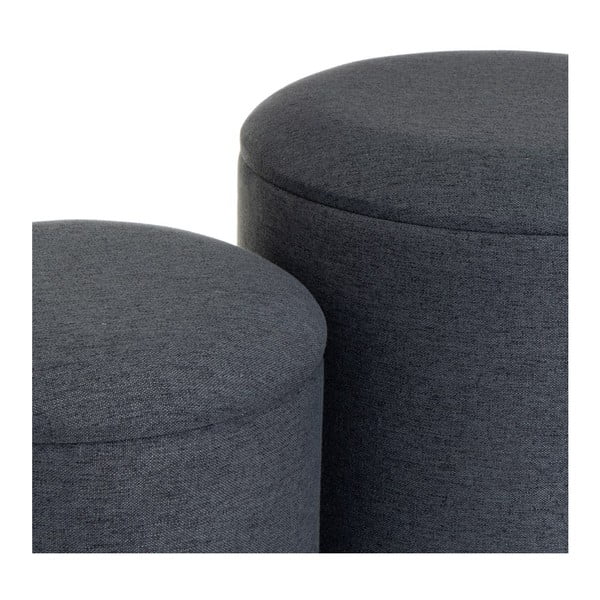 Tamno sivi taburei 2 kom – Casa Selección-image-1