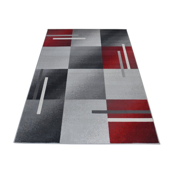 Crveno-sivi tepih Webtappeti Modern, 140 x 200 cm