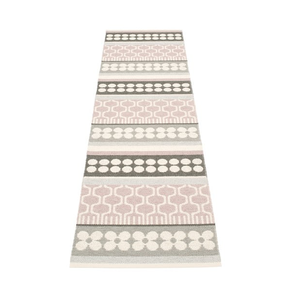 Svijetlo ružičasta/siva unutarnja i vanjska staza 70x270 cm Asta Pale Rose – Pappelina