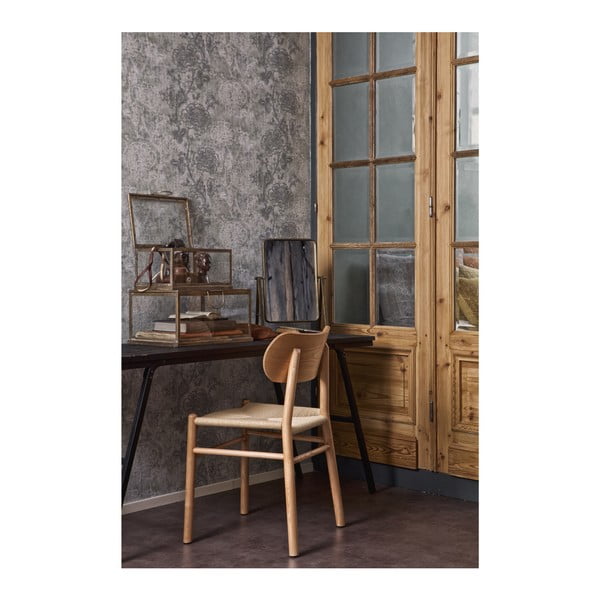 Prirodna stolica za blagovanje od gumenog drveta sa sjedalom od ratana BePureHome Jointly-image-2