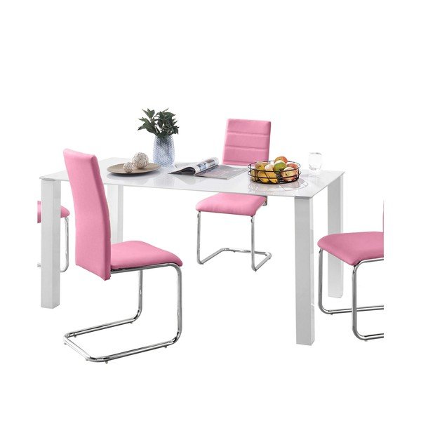 Set stola i 4 roze stolice Støraa Naral-image-1