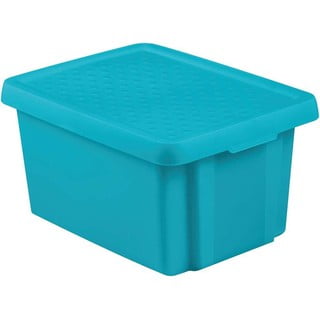 Plava kutija za pohranu s poklopcem Curver Essentials, 16 l