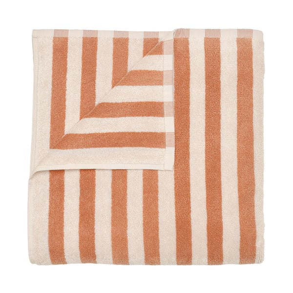 Narančasti/bež ručnik od organskog pamuka od frotira 70x140 cm Arto – Blomus