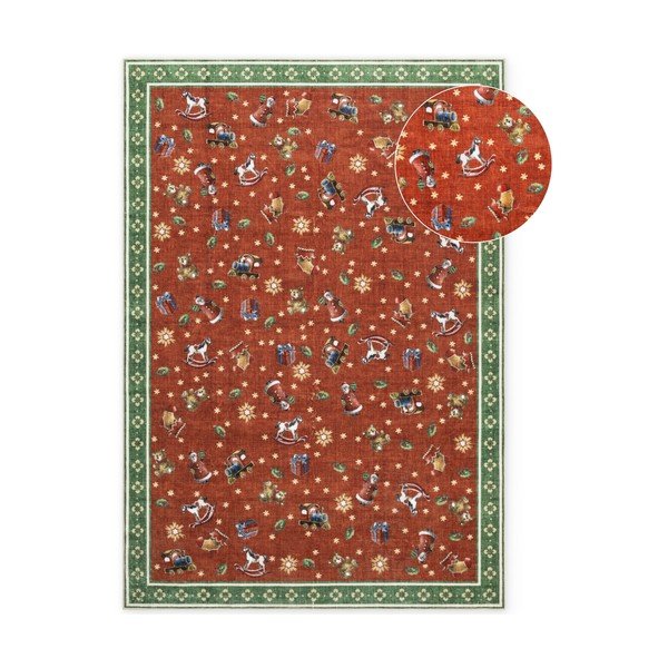 Crveni/zeleni tepih s božićnim motivom 160x230 cm Toy's Delight Nostalgic Noel Red Green – Villeroy&Boch