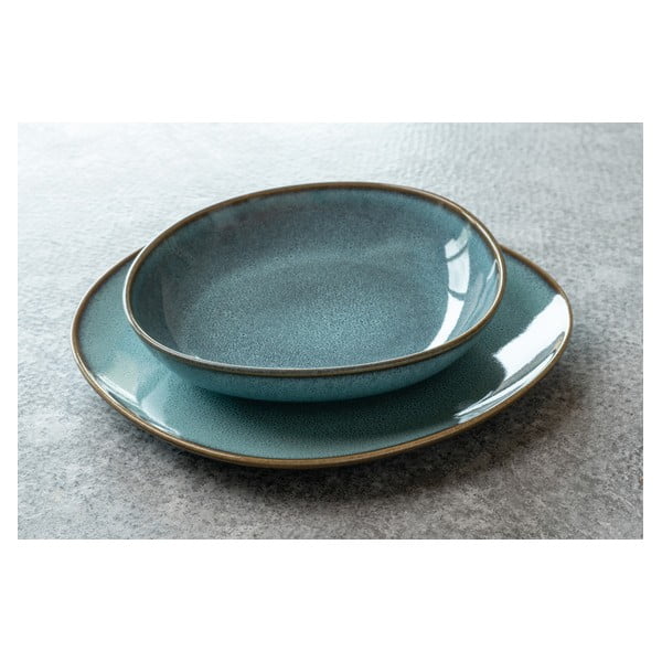 Tirkizno-smeđa zdjela od kamenine Villeroy & Boch Like Lave, ø 28 cm-image-1