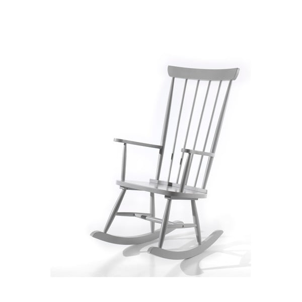 Siva stolica za ljuljanje Vipack Rocky