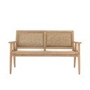 Vrtna sofa od masivnog drveta u prirodnoj boji Sorrento – Bloomingville