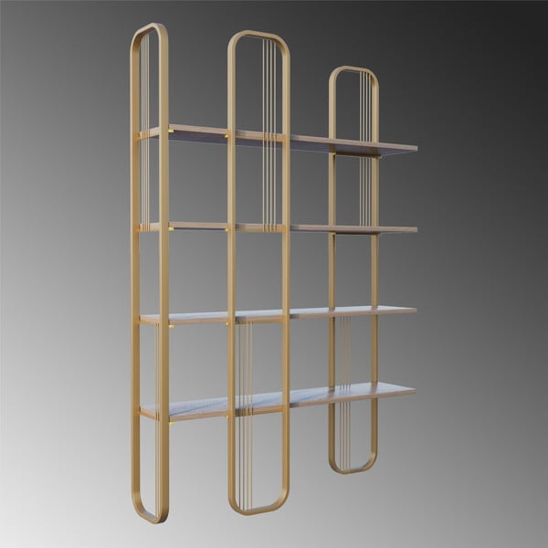 Regal u dekoru bora u zlatnoj boji 125x180 cm Sierra – Kalune Design-image-4