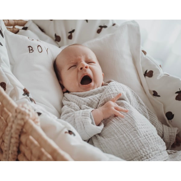 Bijeli pamučni dječji pokrivač 140x200 cm - Malomi Kids-image-2