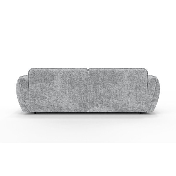 Svijetlo siva kutna garnitura od šenila (s lijevim kutom/s ležaljkom) Nelia – Ropez-image-4