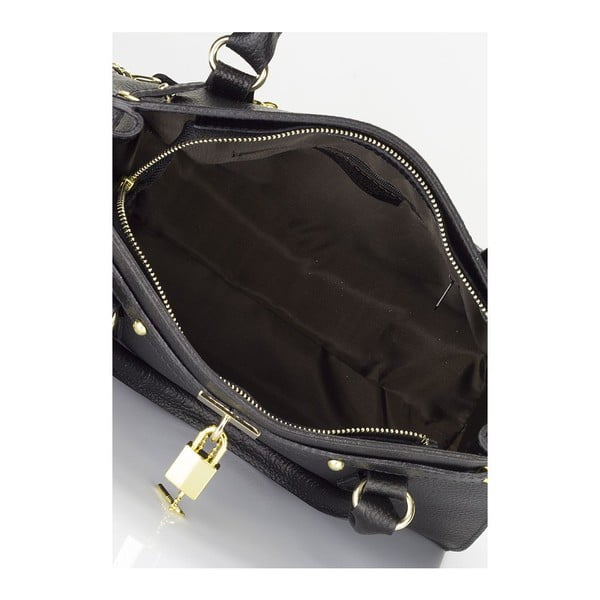 Crna kožna torbica Giulia Massari Clementine-image-3