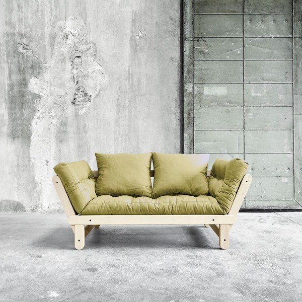 Sofa na razvlačenje Karup Beat Natural / Avocado Green-image-3