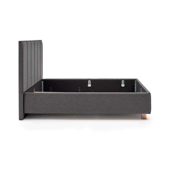 Tamno sivi bračni krevet s prostorom za odlaganje ProSpánek Wega, 180 x 200 cm-image-4