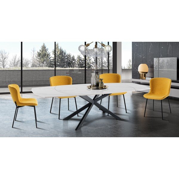 Oker žute blagovaonske stolice u setu 2 kom Snug – Tomasucci-image-1