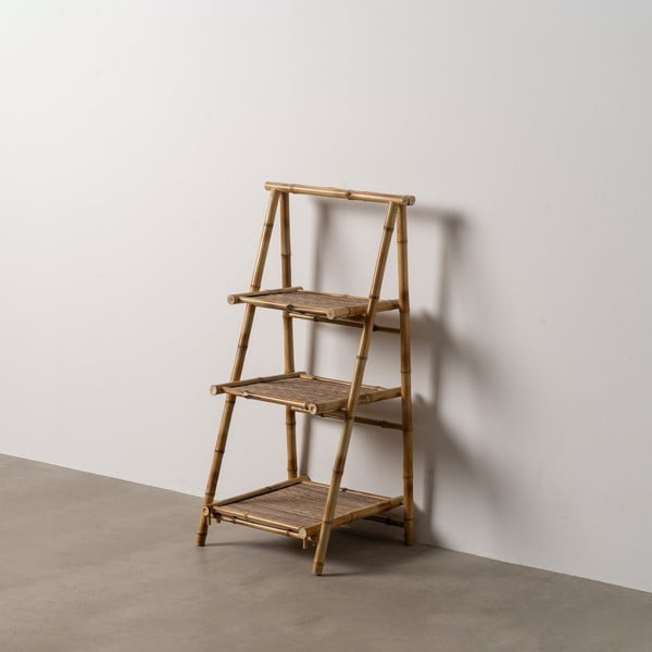 Od bambusa regal u prirodnoj boji 48x100x45 cm Manali – Ixia-image-1