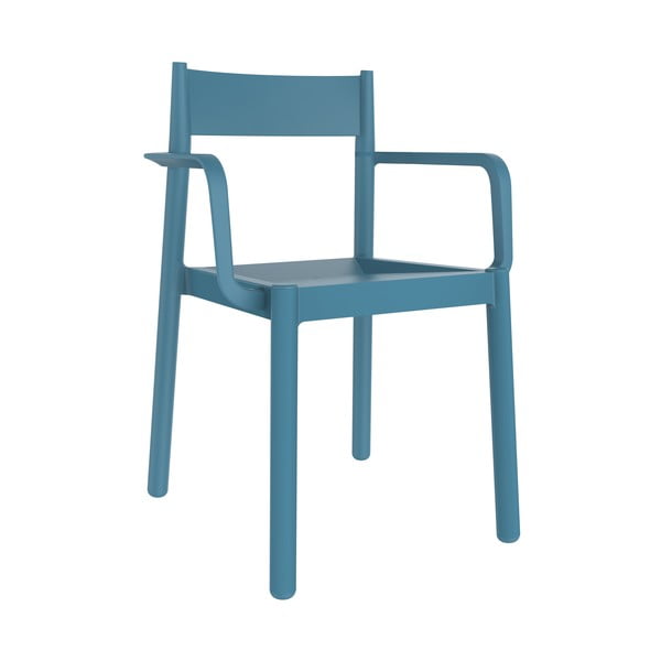 Set od 4 plave vrtne stolice s Resol Danna naslonima za ruke