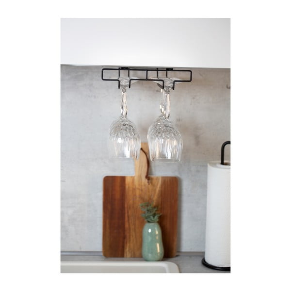 Crni stalak za policu za čaše Wenko-image-4