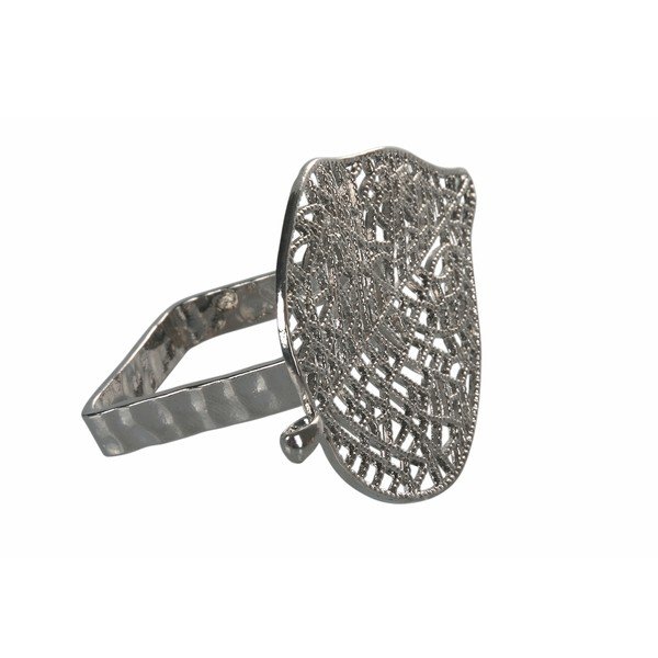 Set od 4 metalna prstena za salvete u srebrnoj boji Villa d'Este Argento