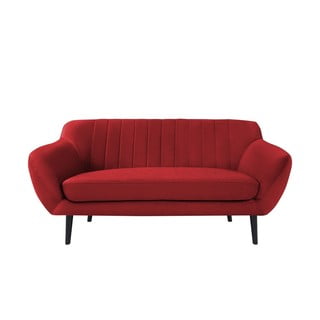 Sofa od crvenog baršuna Mazzini Sofas Toscane, 158 cm