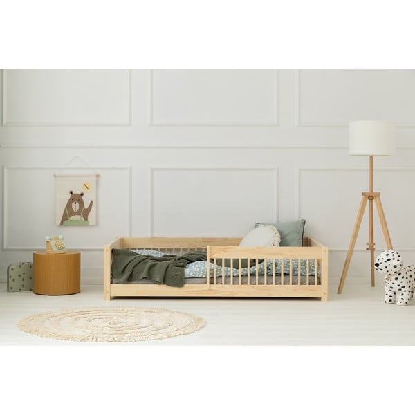 Dječji krevet od masivnog bora 90x140 cm u prirodnoj boji Mila CPW – Adeko