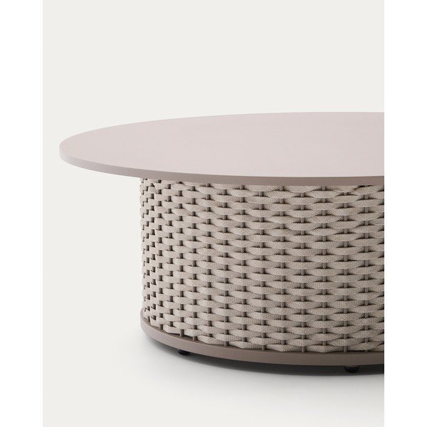 Metalni okrugao vrtni stolić za kavu ø 99 cm Sedalis – Kave Home-image-3