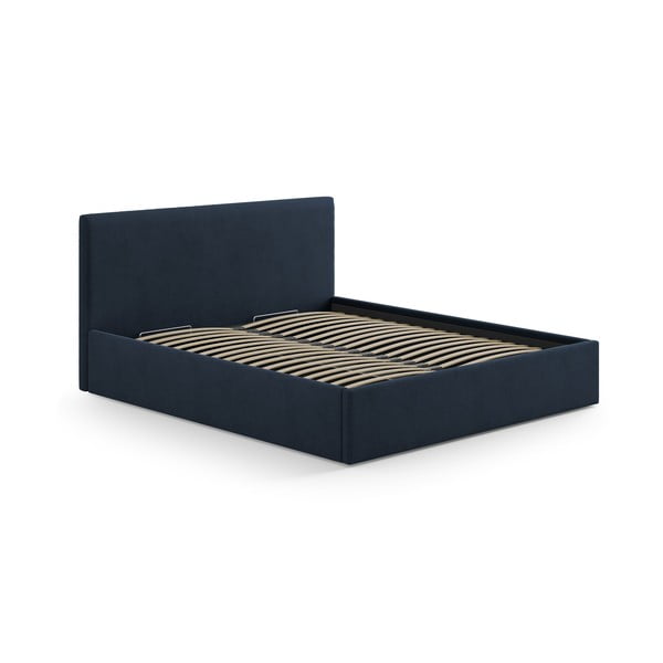 Tamno plavo podstavljeno uzglavlje 190,5x100 cm Remo – Micadoni -image-3