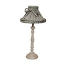 Siva stolna lampa Antic Line Romance, visina 78 cm