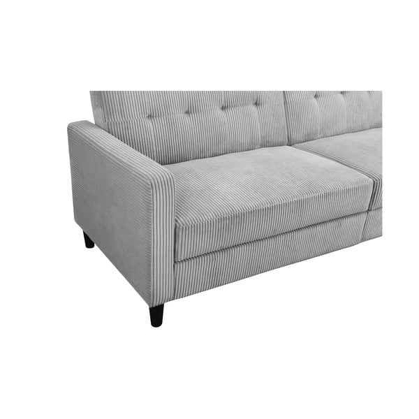 Svijetlo siva sklopiva sofa od samta 82 cm Hartford – Støraa-image-4