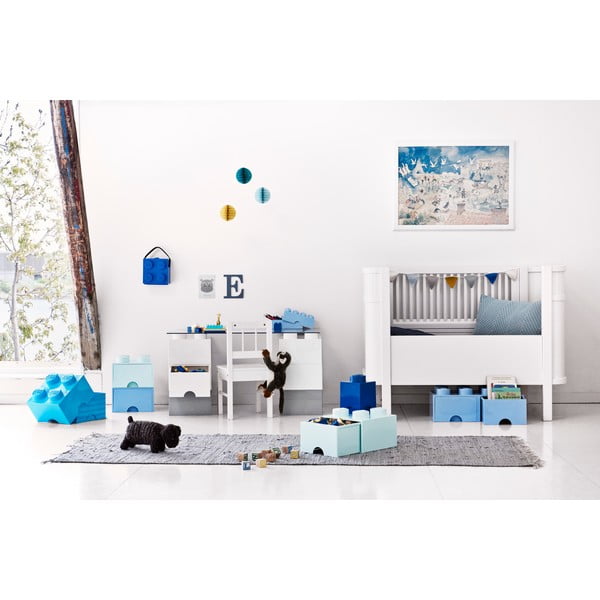 Svijetloplava kutija za pohranu s dvije ladice LEGO®-image-3