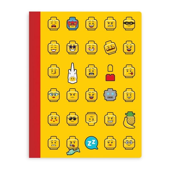 Žuta bilježnica A5 u tvrdom uvezu LEGO® Iconic