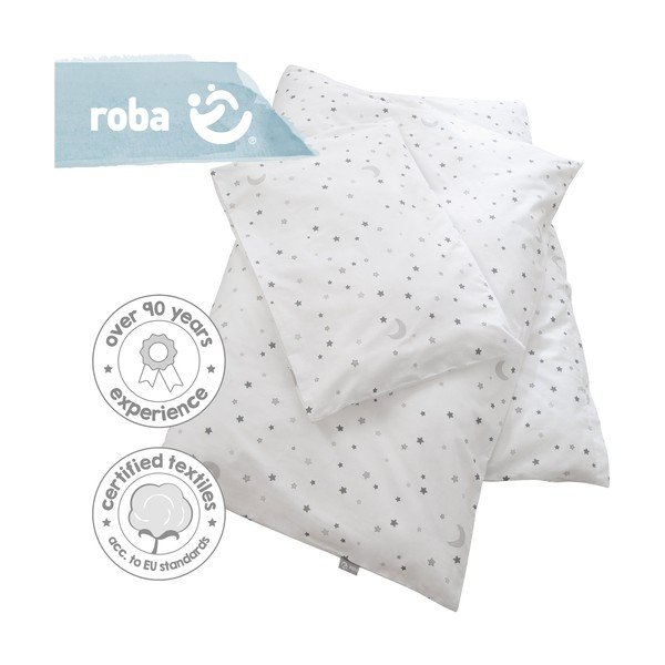 Bijela pamučna dječja posteljina za dječji krevetić 100x135 cm Sternenzauber – Roba-image-3