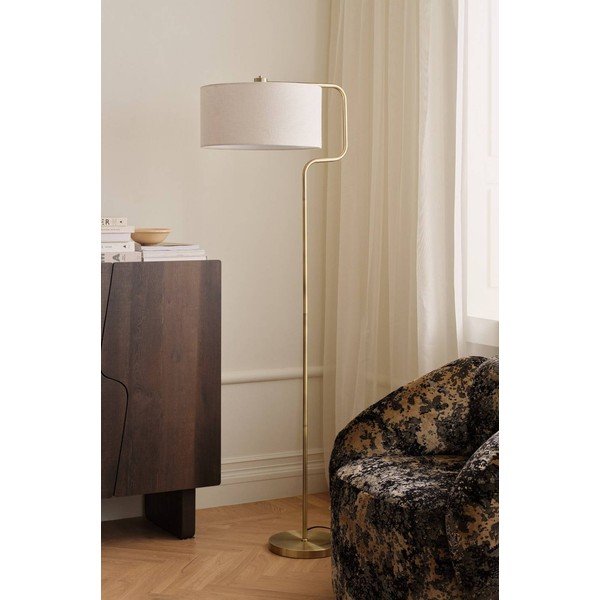Krem/mjedena tekstilna stojeća svjetiljka (visina 160 cm) Josho – Ellos Home-image-1