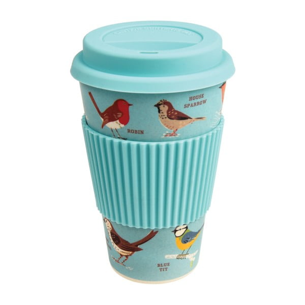 Putna šalica od bambusa Rex London Garden Birds, 400 ml