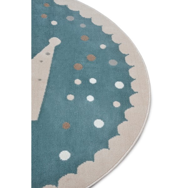 Plavi dječji tepih ø 140 cm Crown – Hanse Home-image-1