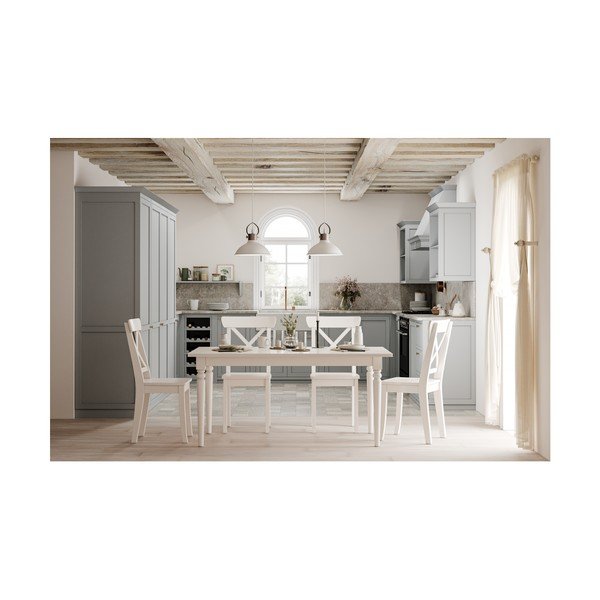 Bijela viseća svjetiljka s metalnim sjenilom Mees – GTV-image-2