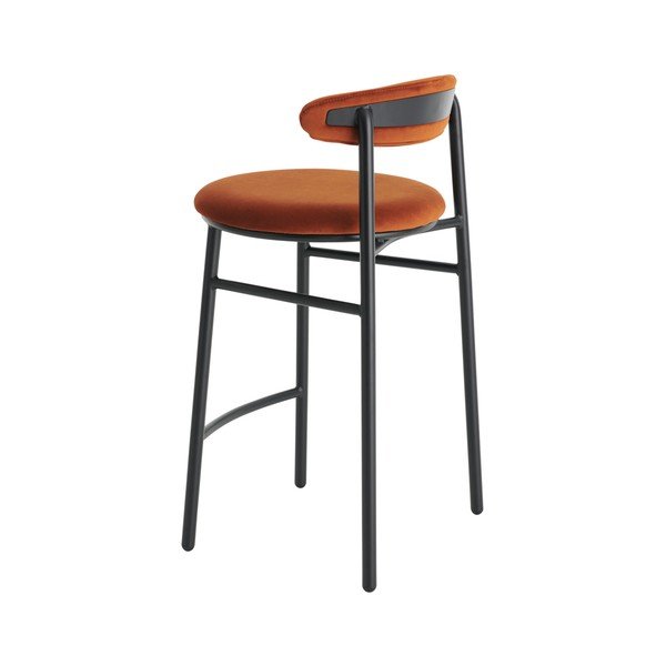 Konjak smeđa metalna barska stolica (visine sjedala 66 cm) Doggi – Ellos Home-image-2