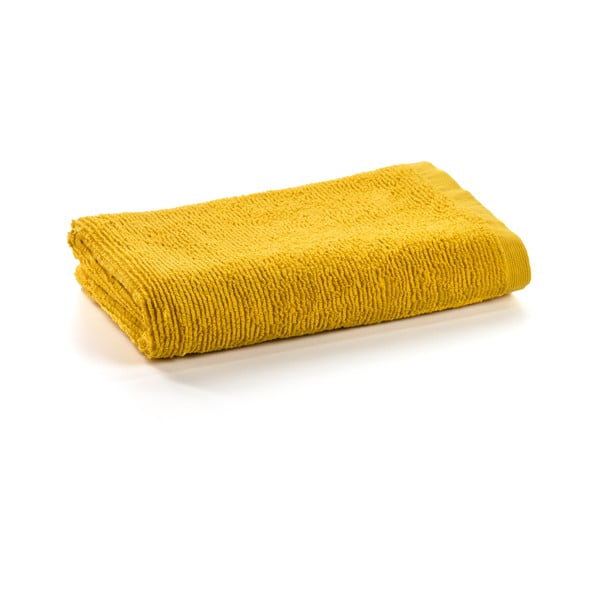 Žuti pamučni ručnik Kave Home Miekki, 70 x 140 cm