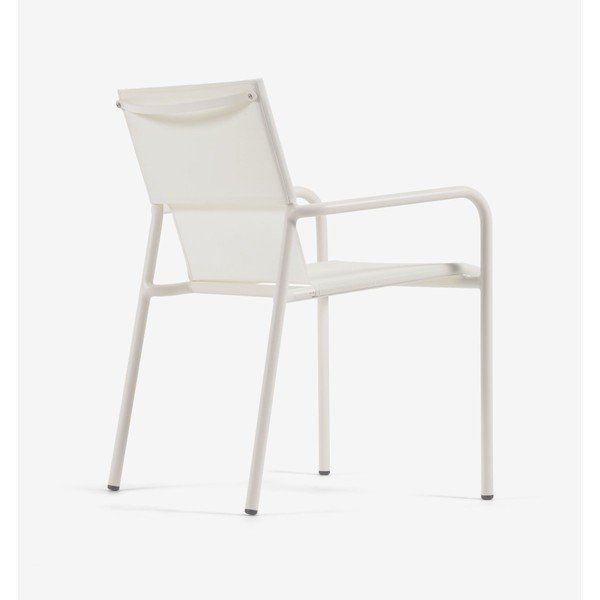 Bijela aluminijska vrtna stolica Kave Home Zaltana-image-2