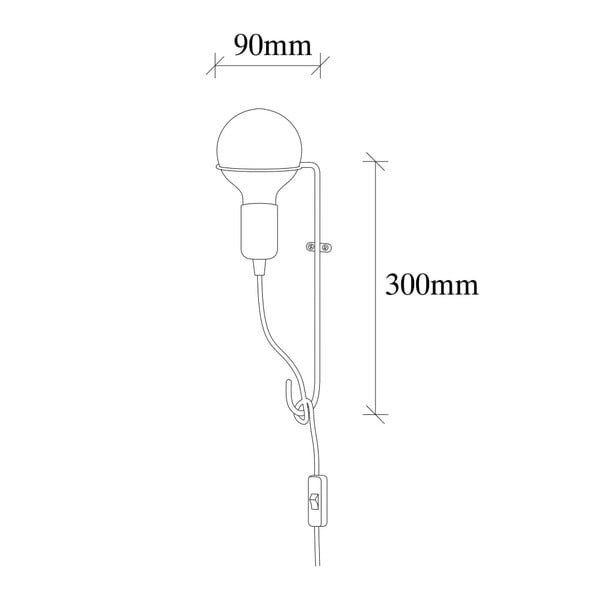 Metalna zidna svjetiljka u zlatnoj boji Opviq lights Rodopi-image-3